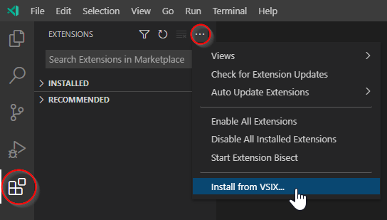  Install Extension 